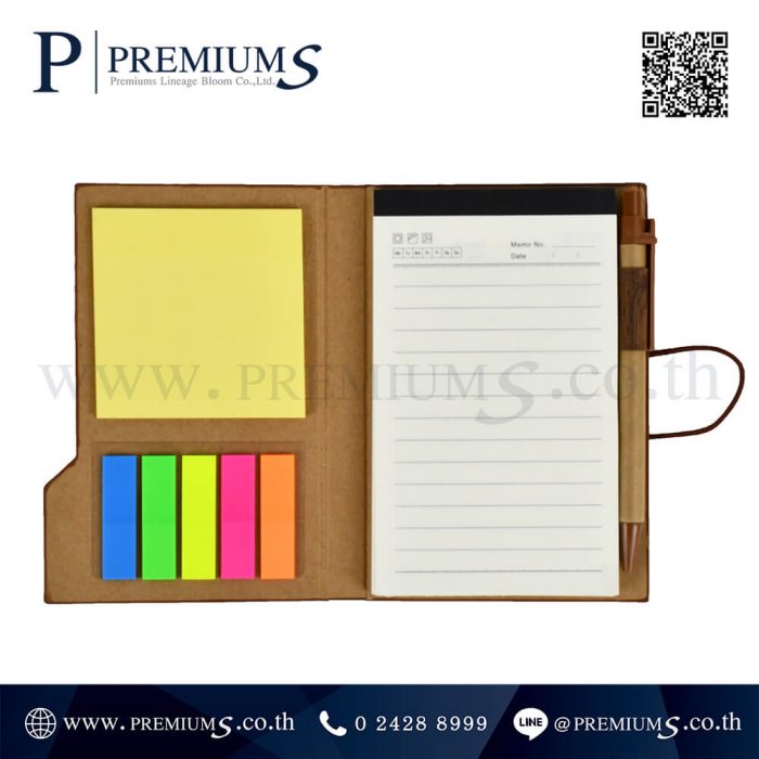 สมุดโน๊ต พรีเมี่ยม รุ่น EC - 8958 | สมุดโน๊ต รีไซเคิล แบบใหม่ ลายไม้สวยงาม ภาพที่ 05