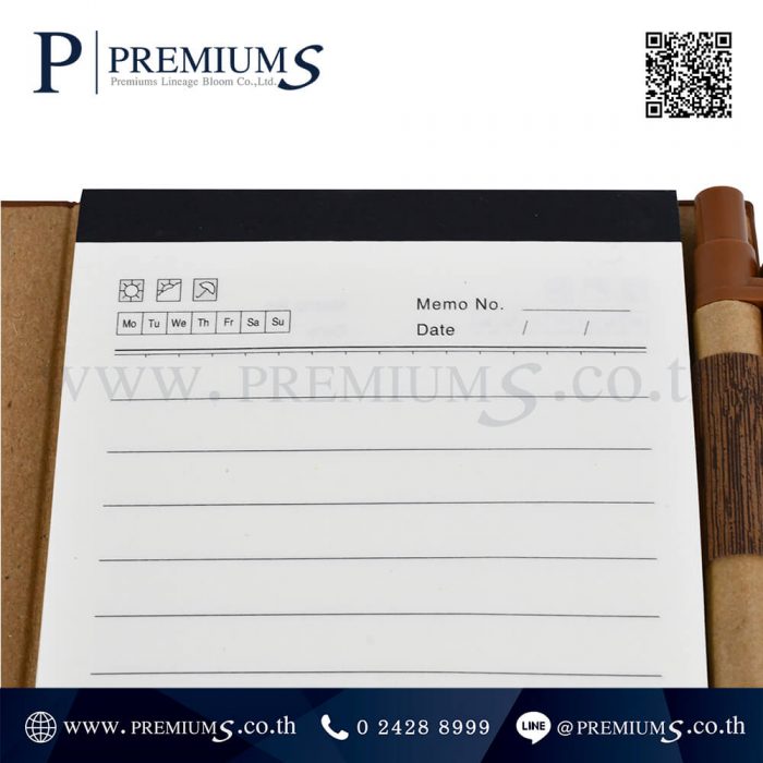 สมุดโน๊ต พรีเมี่ยม รุ่น EC - 8958 | สมุดโน๊ต รีไซเคิล แบบใหม่ ลายไม้สวยงาม ภาพที่ 09