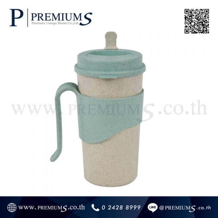 แก้วน้ำ รักษ์โลก มีหูจับ พรีเมี่ยม รุ่น Wheat-cup | มีส่วนผสมของฟางข้าวสาลี ภาพที่ 05