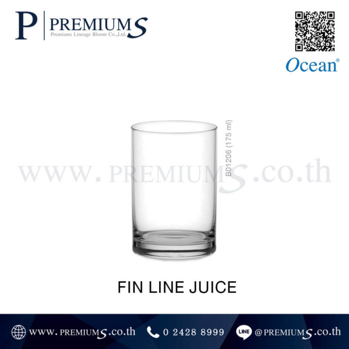 แก้วใส่น้ำผลไม้ Fin Line Juice แก้วใสทำของพรีเมี่ยม
