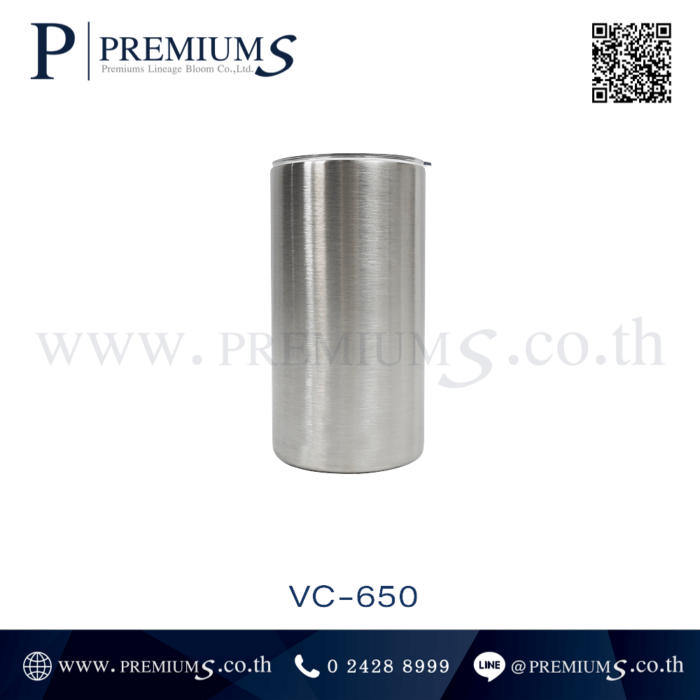 แก้วน้ำสแตนเลส รุ่น VC-650 ขนาดกระบอก