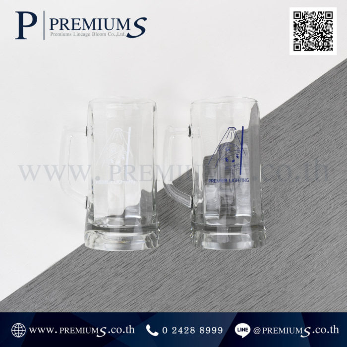 ชุดเซ็ทแก้วใส โลโก้ PREMIER LIGHTING