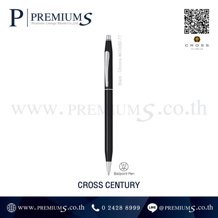 ปากกา รุ่น-Cross-Centuty สีดำ ปากกาโลหะของพรีเมี่ยม