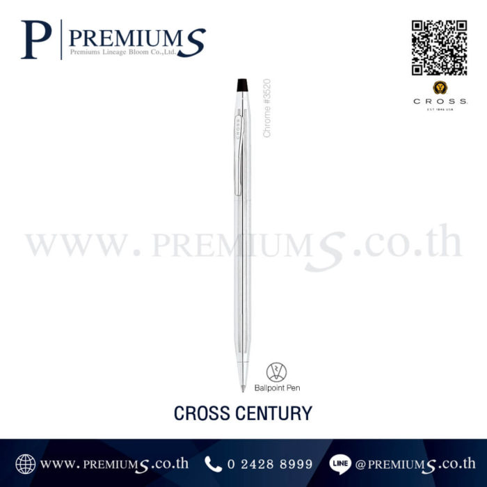 ปากกา รุ่น-Cross-Centuty สีเงิน ปากกาโลหะของพรีเมี่ยม