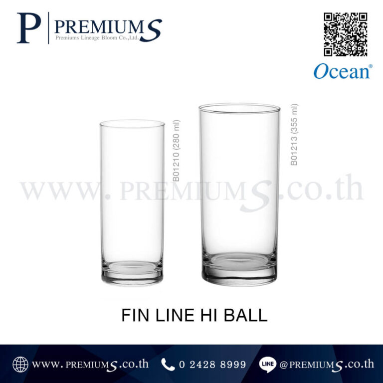 แก้วน้ำเย็นโปร่งใสทรงสูง รุ่น FIN HI BALL
