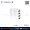หัวชาร์จ 4 หัว สีขาว สั่งทำโลโก้ พิมพ์ลาย