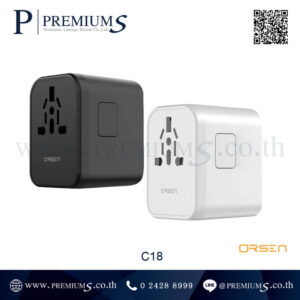 ปลั๊กไฟ พรีเมี่ยม Universal Adapter รุ่น C18