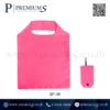 กระเป๋าผ้าพับได้สีชมพู