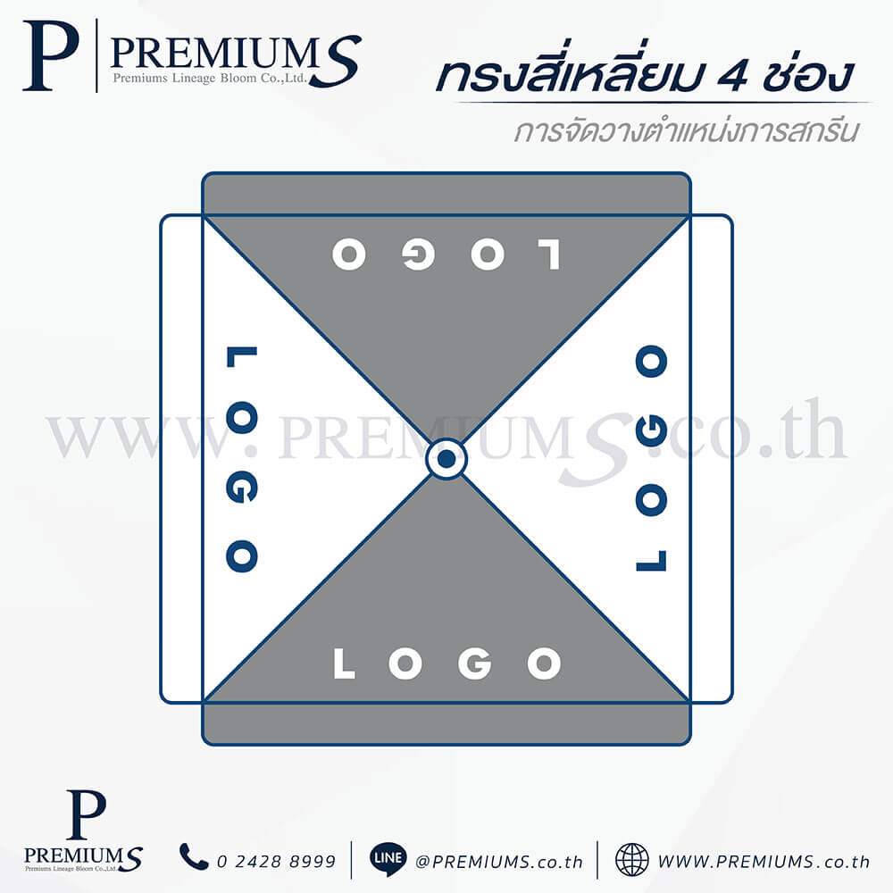 ร่มสนามทรงสี่เหลี่ยม4ช่อง
