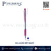 QTM GELULOID 007 MAXX หมึกน้ำเงิน ด้ามสีชมพู