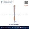 QTM GELULOID 007 MAXX หมึกน้ำเงิน ด้ามสีน้ำตาล