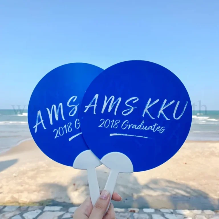 พัดพลาสติก-พิมพ์โลโก้