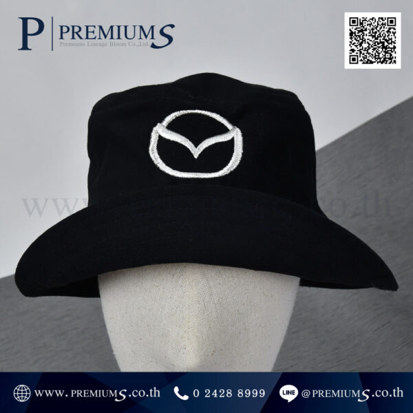หมวกปีกรอบ โลโก้ Mazda ด้านใน