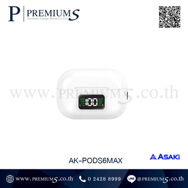 หูฟังบลูทูธ รุ่น AK-PODS6MAX