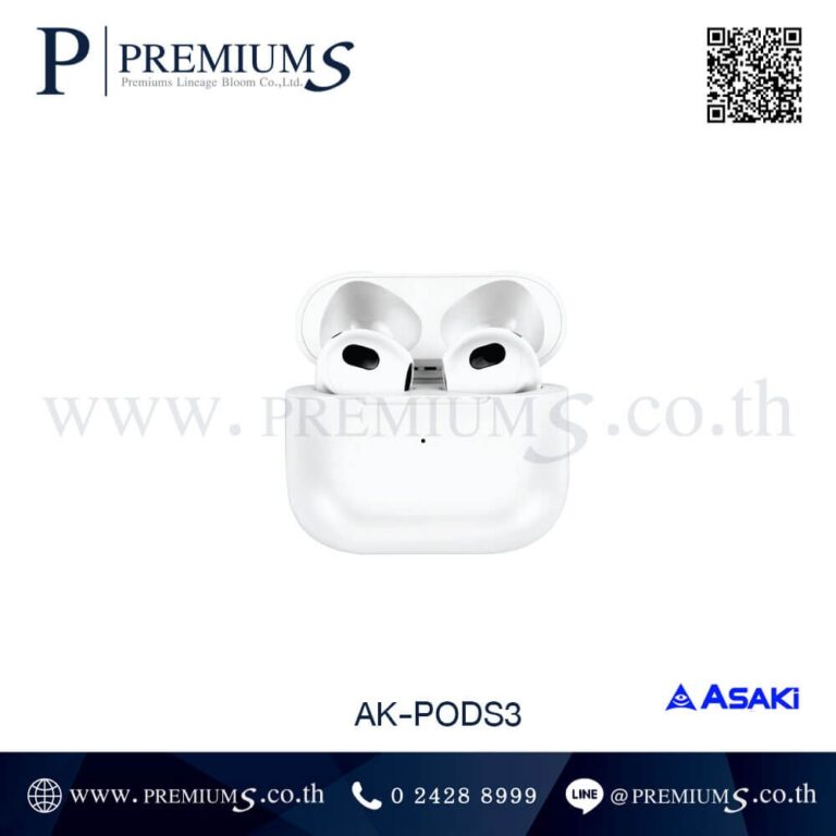 ด้านหน้าหูฟังบลูทูธ รุ่น AK-PODS3