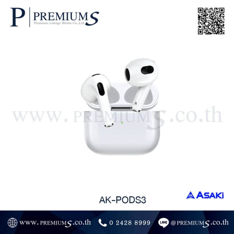 หูฟังบลูทูธพร้อมกล่องชาร์จ รุ่น AK-PODS3