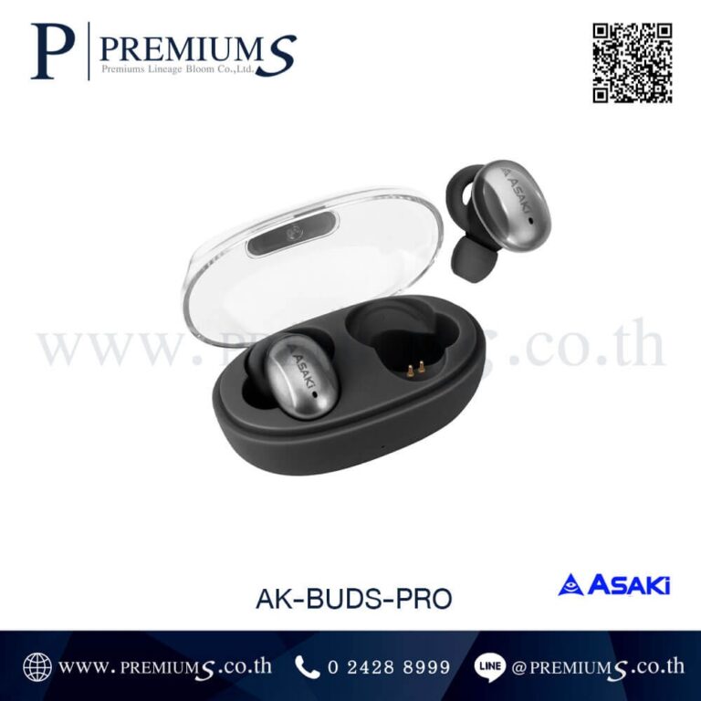 หูฟังบลูทูธสีดำ รุ่น AK-Buds Pro
