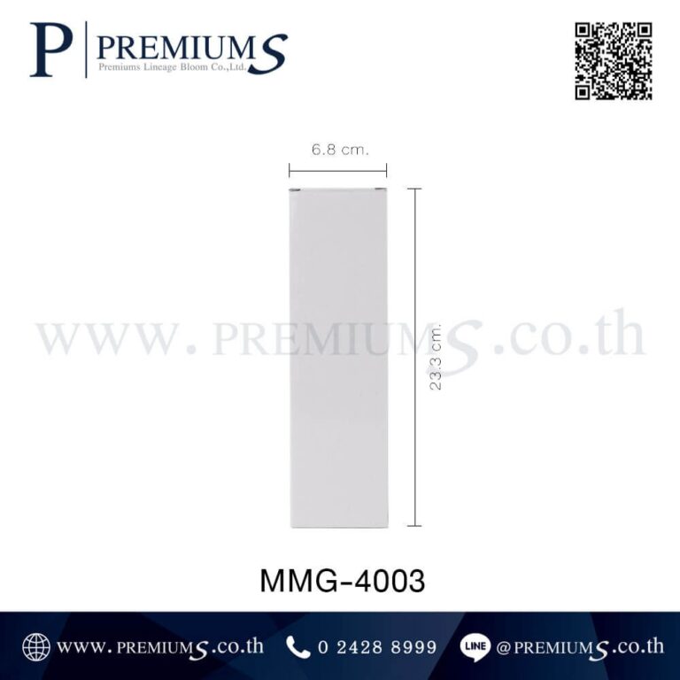 ขนาดกล่องกระบอกน้ำสแตนเลส รุ่น MMG-4003