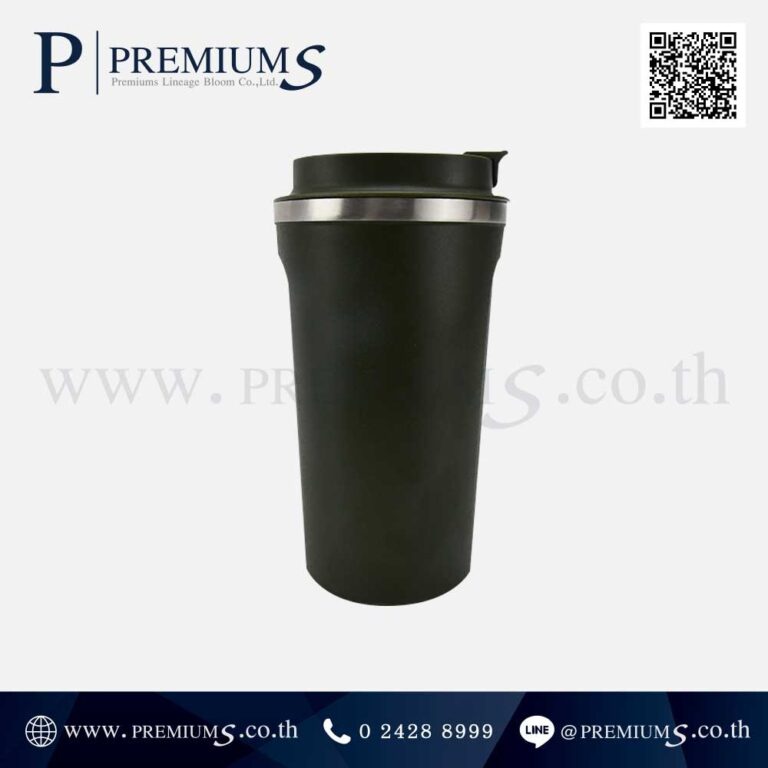 ด้านข้างแก้วน้ำสแตนเลสสีดำ รุ่น MUG 272