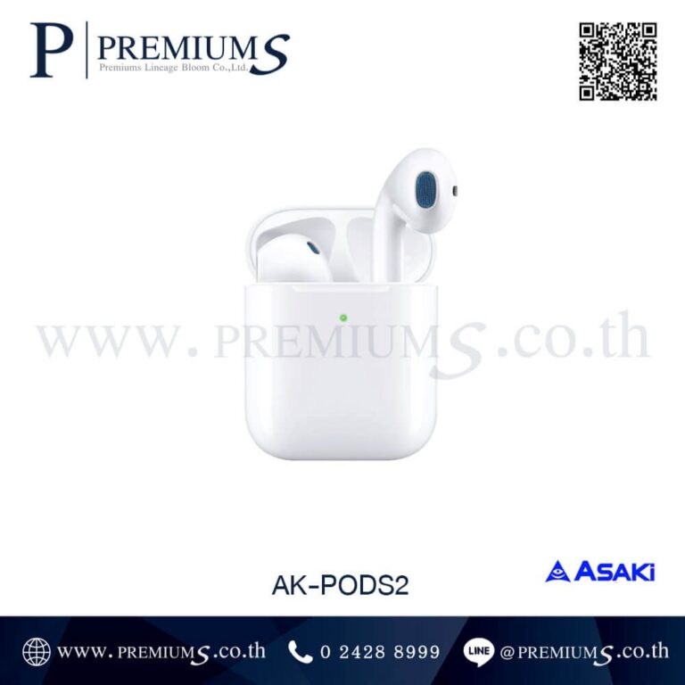 ด้านหน้าหูฟังบลูทูธ รุ่น AK-PODS2