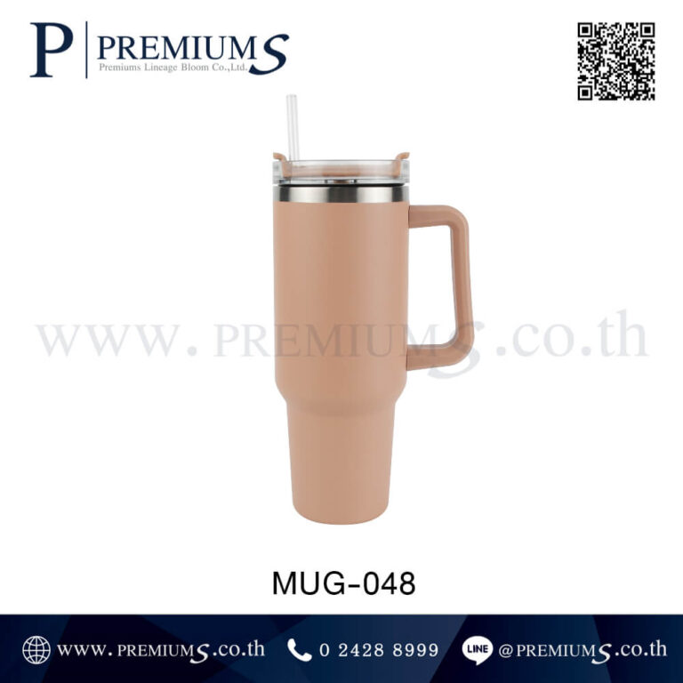 แก้วน้ำสแตนเลสสีส้ม รุ่น MUG-048
