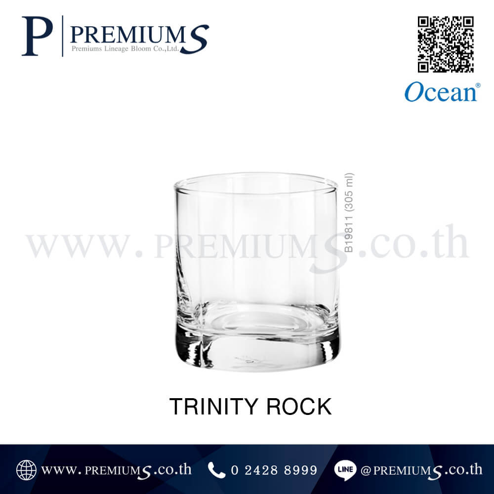 แก้ววิสกี้ ทรงสามเหลี่ยม Ocean รุ่น TRINITY ROCK