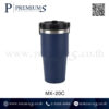 กระบอกน้ำสแตนเลส สีน้ำเงิน รุ่น MX-20C