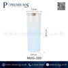 ขนาดแก้วน้ำสแตนเลส รุ่น MUG-220