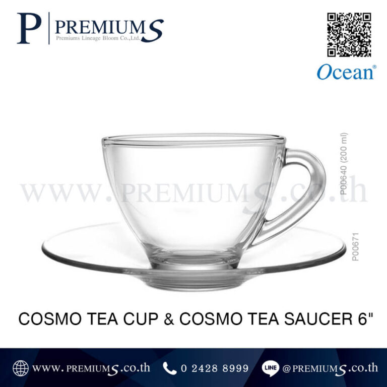 ชุดแก้วใสมีหูจับแบบหนา