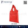 ด้านข้างกระเป๋าผ้าร่ม สีแดง รุ่น AB-002B
