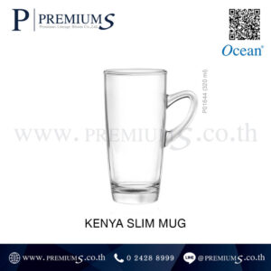 แก้วใสทรงสูงพร้อมหูจับเรียบสวย
