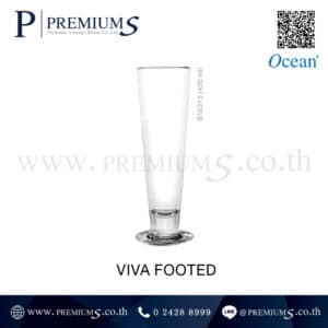แก้วใสเบียร์ ทรงยาว VIVA FOOTED