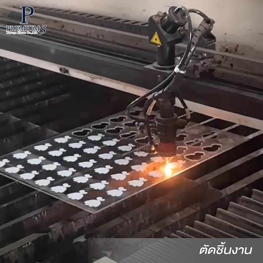 ขั้นตอนการผลิตพวงกุญแจอะคริลิค