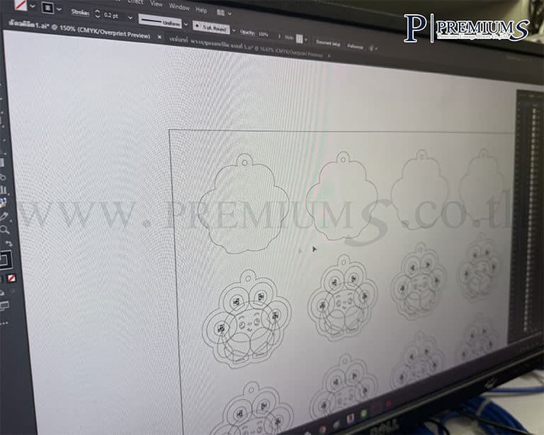 รับผลิตพวงกุญแจอะคริลิค
