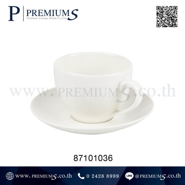 ชุดแก้วเซรามิคพร้อมจาน สกรีนลาย