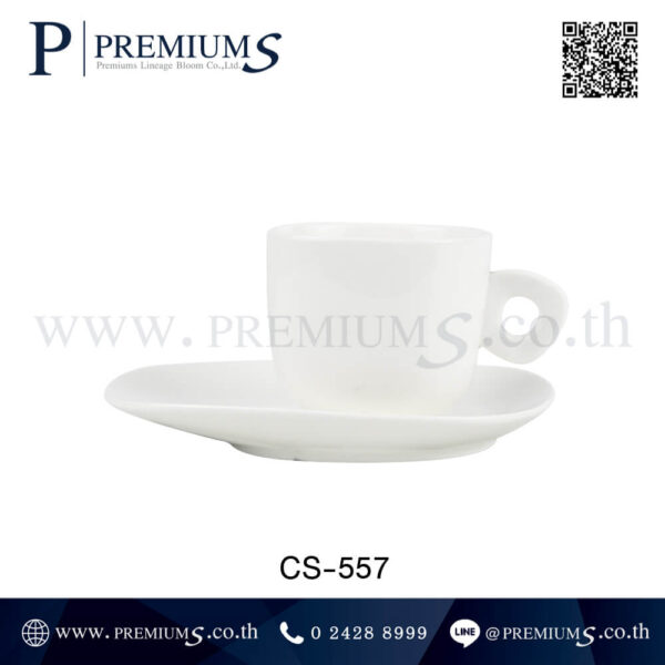 แก้วกาแฟมีจานรองทำของพรีเมี่ยม