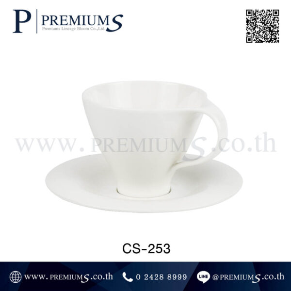 ชุดแก้วเซรามิคพร้อมจาน