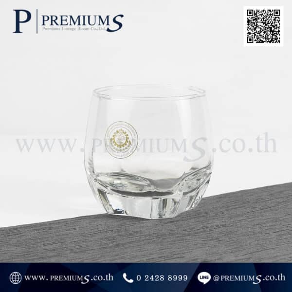 แก้วใสทรงสั้นโอ่ง