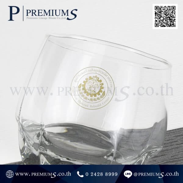 โลโก้บนแก้วใสสั่งทำ