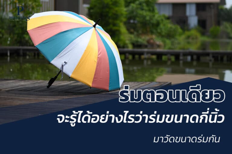 วีธีการวัดขนาดร่มตอนเดียว