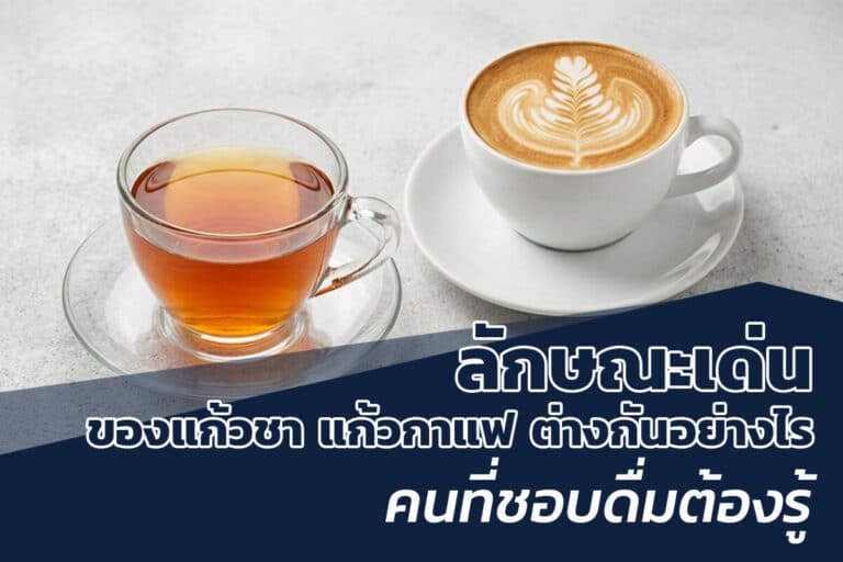 ลักษณะเด่นของแก้วชาแก้วกาแฟ