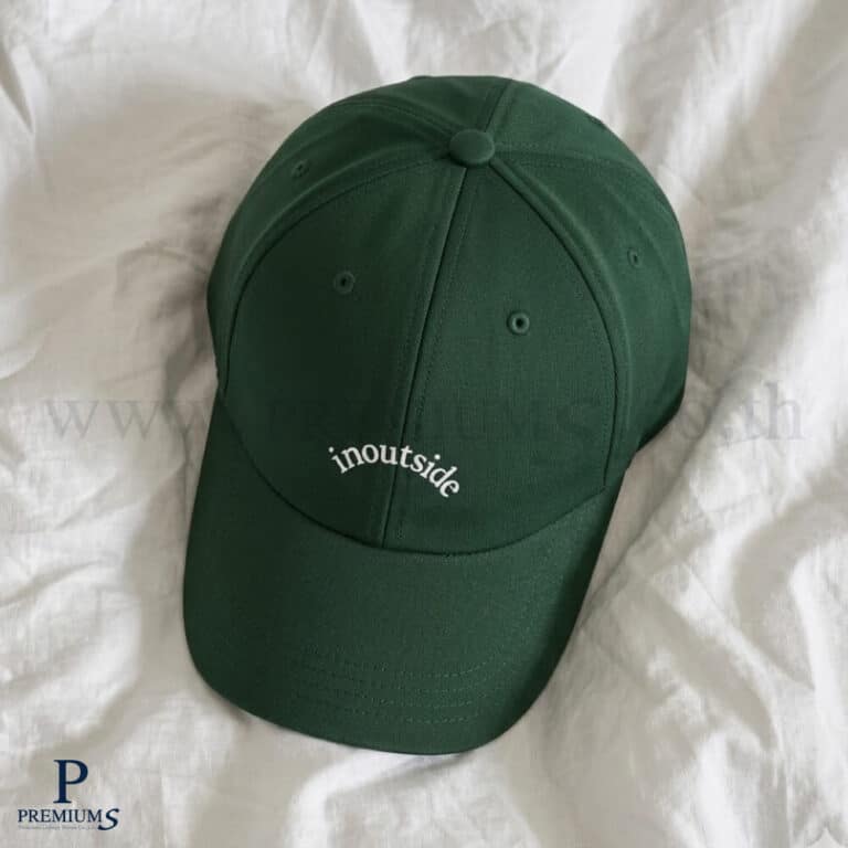 หมวกผ้ารีไซเคิลปักแบรนด์