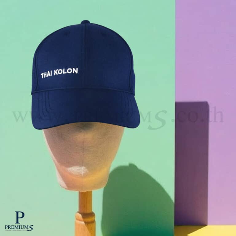 หมวกผ้ารีไซเคิลปักโลโก้