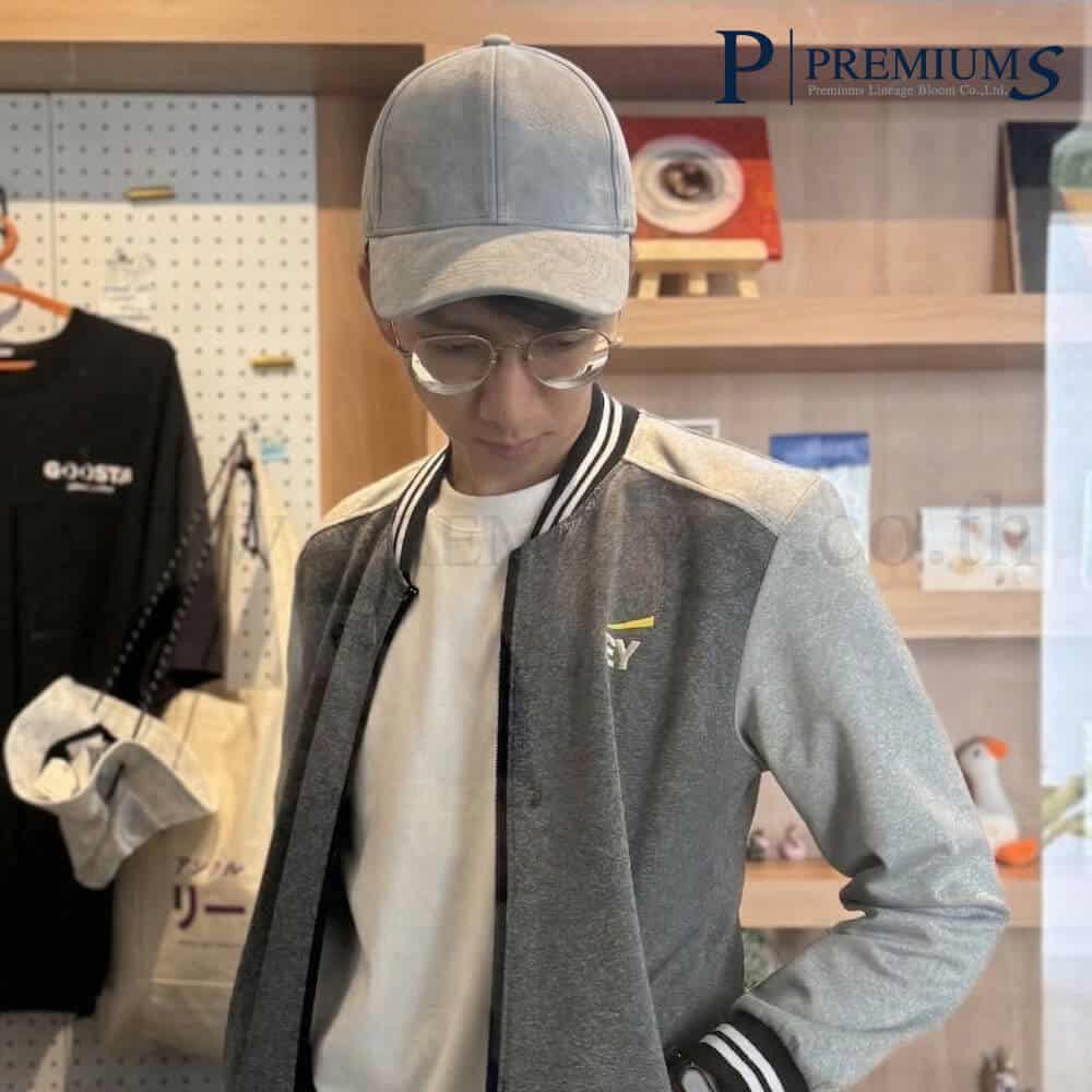 หมวกเนื้อผ้าหนังกลับของพรีเมี่ยม