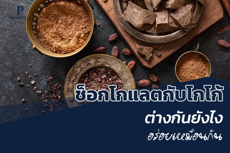 โกโก้และช็อตโกแลตต่างกันอย่างไร