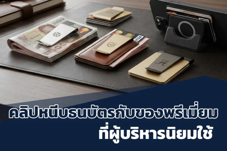 คลิปหนีบธนบัตรกับของพรีเมี่ยม