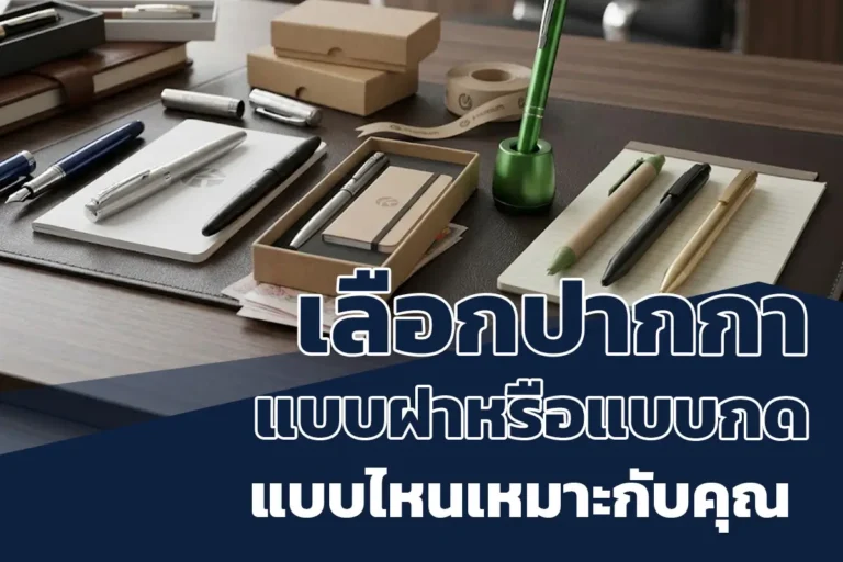 ปากกาพรีเมี่ยม เลือกปากกาแบบฝาหรือแบบกด