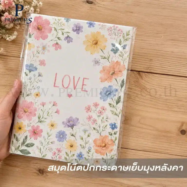สมุดโน๊ตสกรีนโลโก้