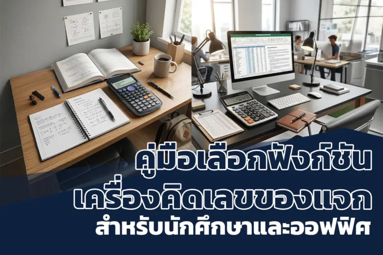 เครื่องคิดเลขของแจก สำหรับนักศึกษาและออฟฟิศ